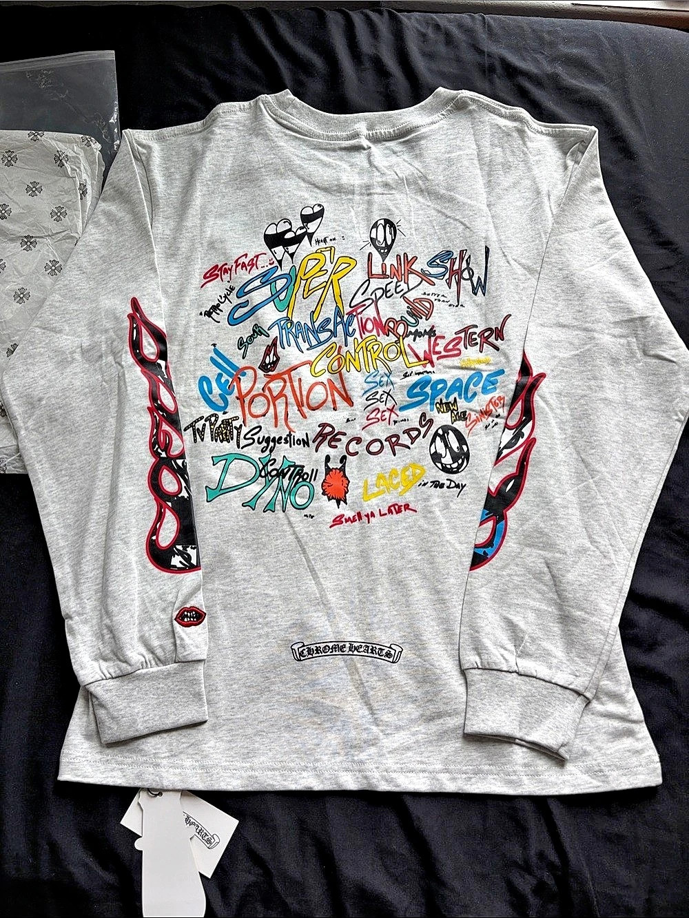 Chrome Hearts x Matty Boy Space Long-Sleeve T-Shirt Gray